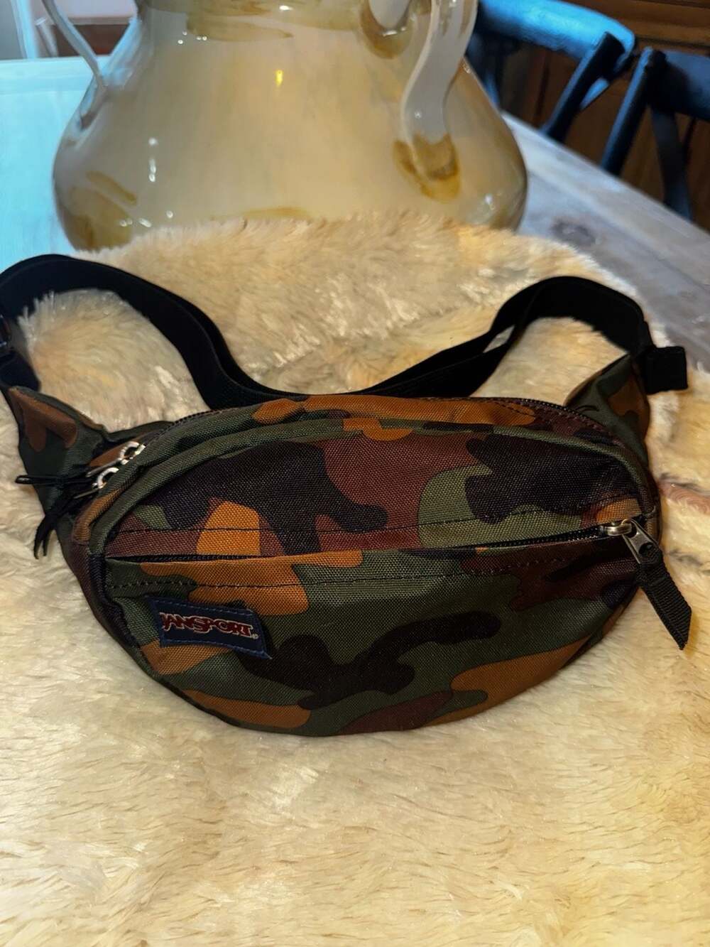Jansport Fifth Avenue Fanny Pack Camo Crossbody Bag
